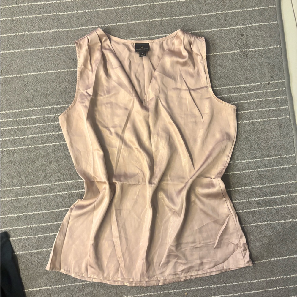 Worthington Blush Satin Top